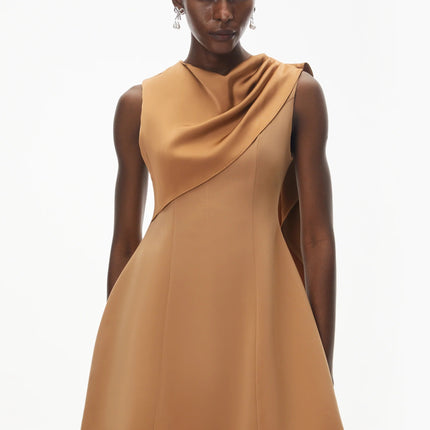 Alice Brown Asymmetrical Draped Mini Dress