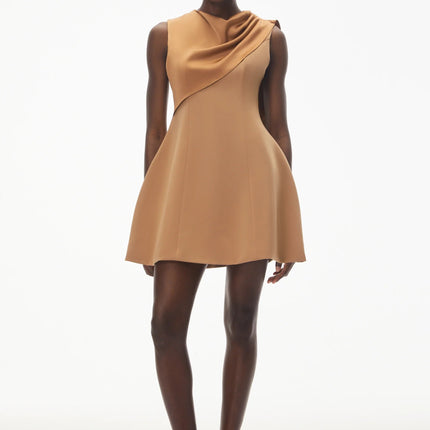 Alice Brown Asymmetrical Draped Mini Dress