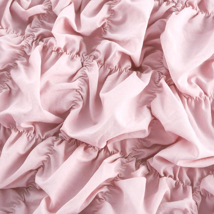 Alice Pink Pleated Puff Sleeve Midi Dress