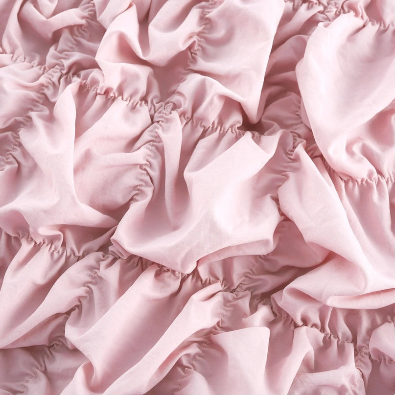 Alice Pink Pleated Puff Sleeve Midi Dress