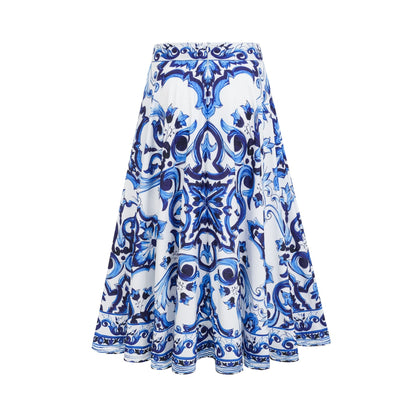 Allegra graphicprinted top  skirt matching set