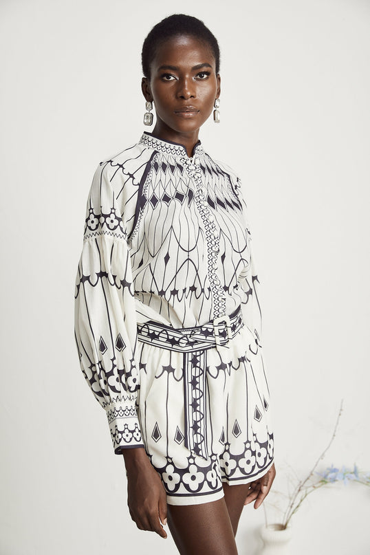 Allie graphicprint shirt  shorts matching set