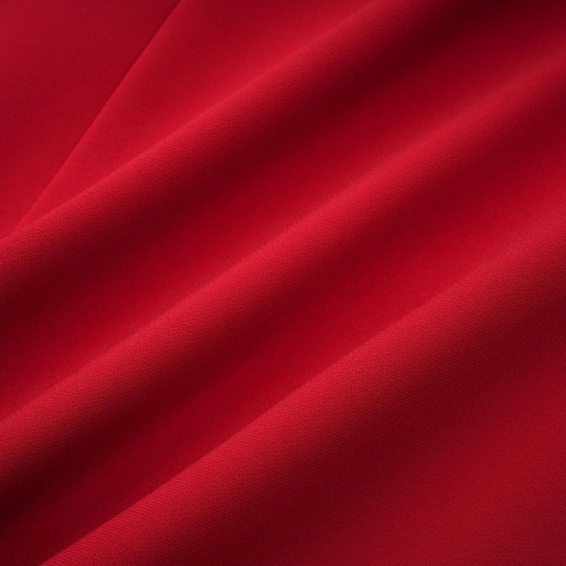 Allison Red Strapless Mini Dress Polyester Spandex Elegant Chic Sophisticated Flared Skirt Thigh Length Rear Zip Fastening Fitted Waistline Graceful Movement Luxurious Blend Modern Glamour Statement Occasion