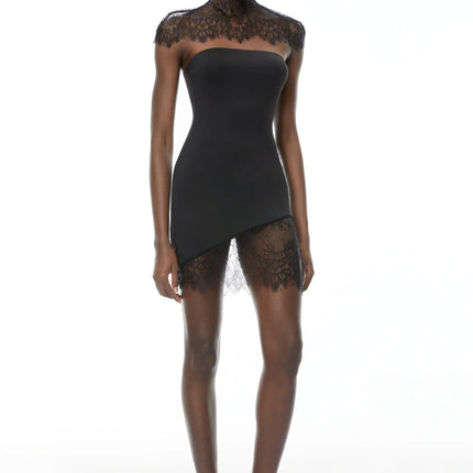Alvaro Black Lace Shawl  Dress Set