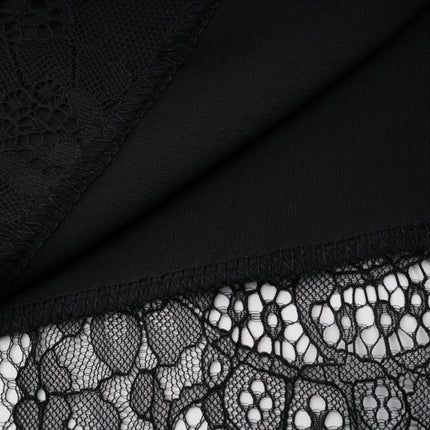Alvaro Black Lace Shawl  Dress Set