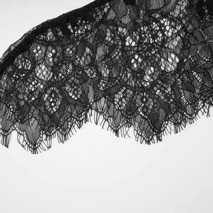 Alvaro Black Lace Shawl  Dress Set