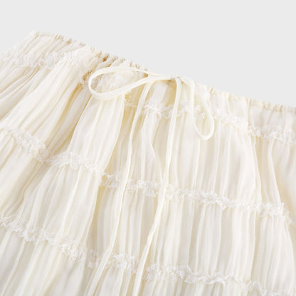 Alyssa pleated top  skirt matching set