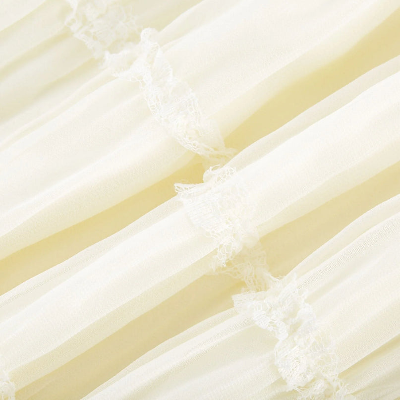 Alyssa pleated top  skirt matching set