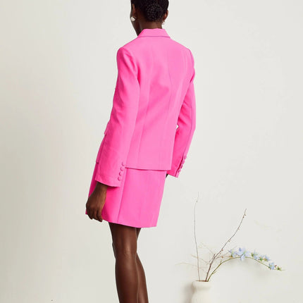 Amabile Pink Jacket Dress Bowknot Matching Set