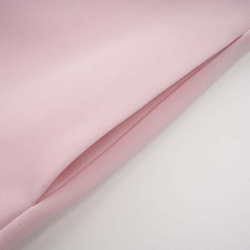 Amabile Pink Midi Dress with Bowknot Detailing and Flared Skirt