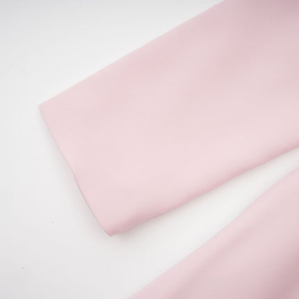 Amabile Pink Midi Dress with Bowknot Detailing and Flared Skirt