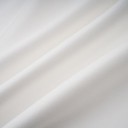 Amandine white openback capsleeve midi dress