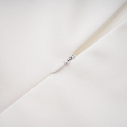 Amarante White One Shoulder Asymmetrical Midi Dress