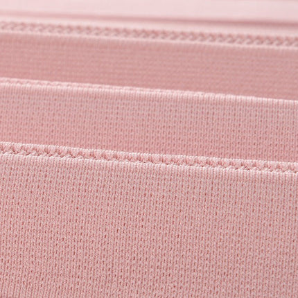 Amari Soft Pastel Pink Knit Dress with Decorative Buttons and Pleated Texture