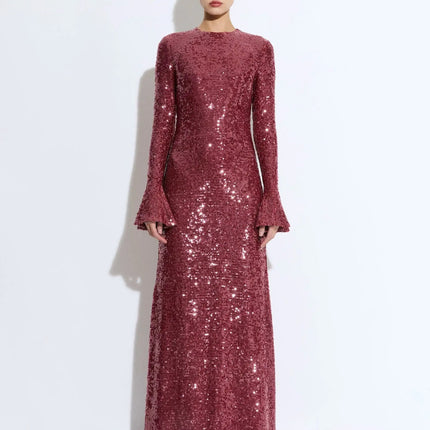 Amaya Red Glamour Gown Sunset Vibes
