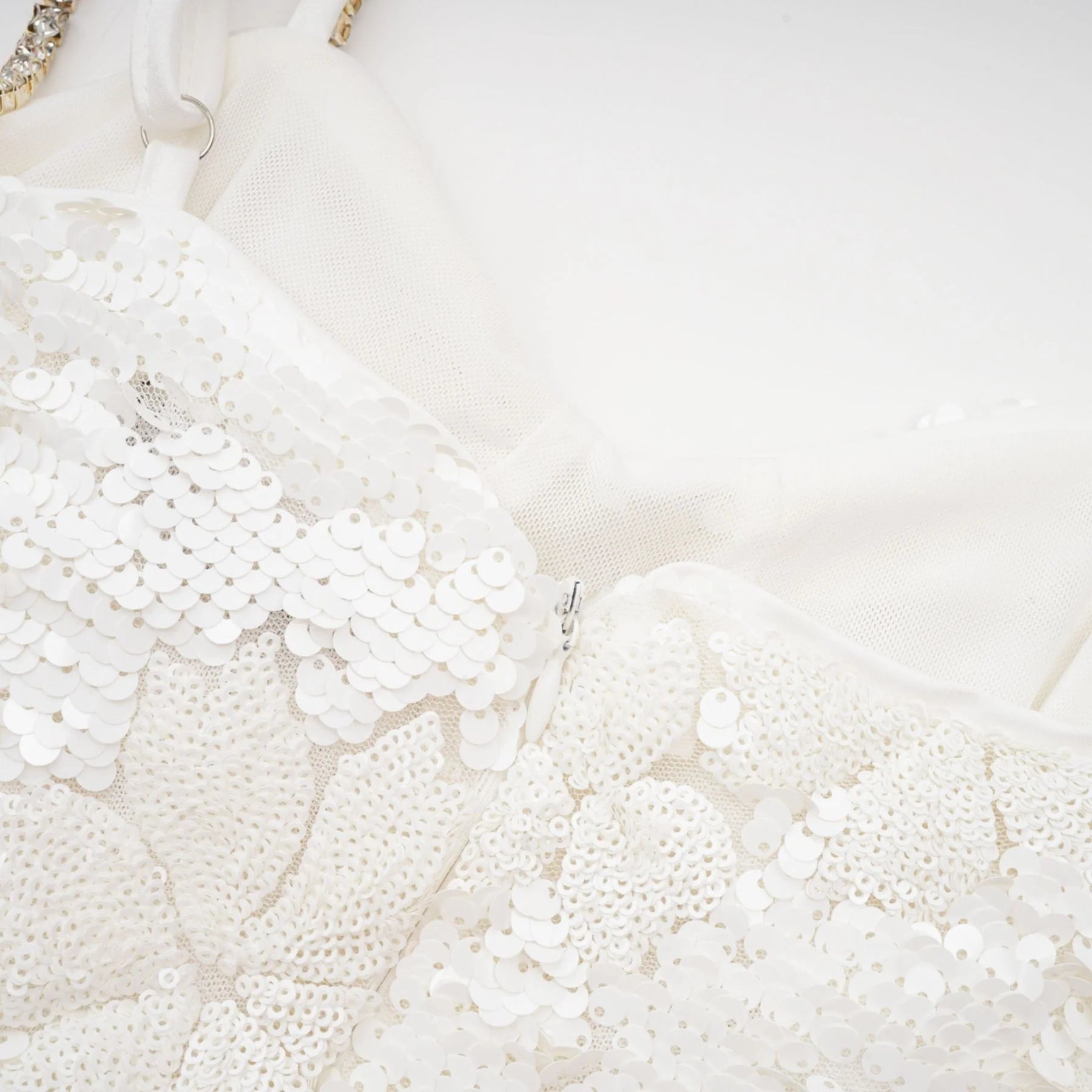 Amia embellished bustier mini dress