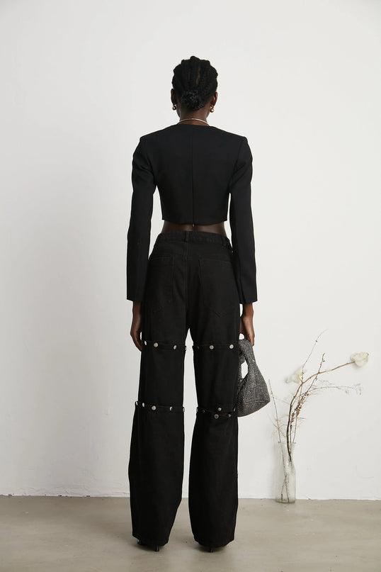 Amia laceup cropped jacket