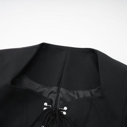Amia laceup cropped jacket
