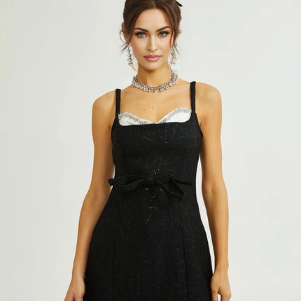 Amore crystal sequinned dress