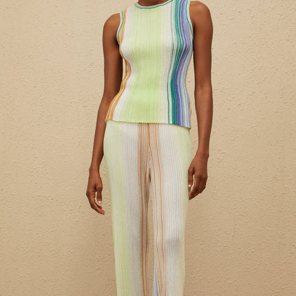 Anastasia Green Glitter Knit Top Trousers Set