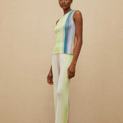 Anastasia Green Glitter Knit Top Trousers Set