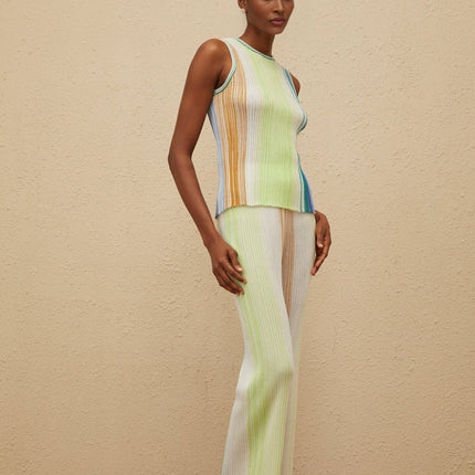 Anastasia Green Glitter Knit Top Trousers Set