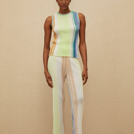 Anastasia Green Glitter Knit Top Trousers Set