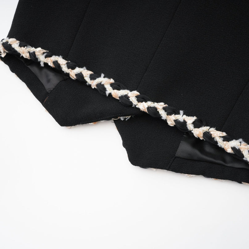 Andréa contrastcolor vest top  shirt  skirt matching set