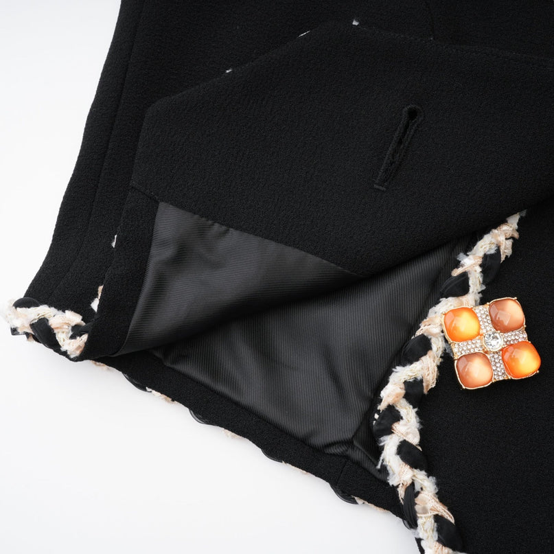 Andréa contrastcolor vest top  shirt  skirt matching set