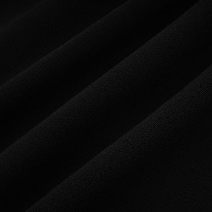 Angèle black offshoulder knitted mini dress