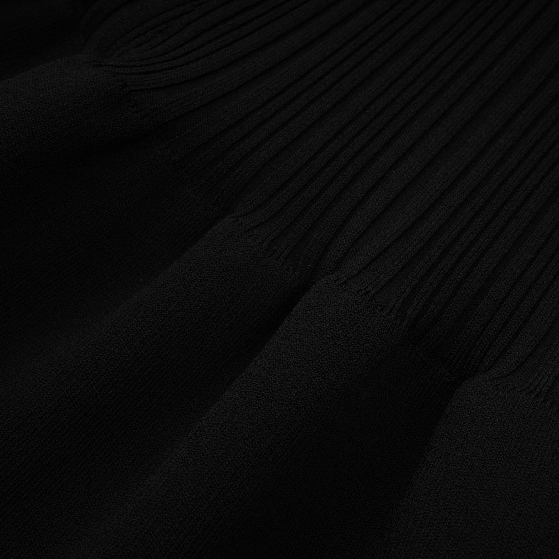 Angèle black offshoulder knitted mini dress