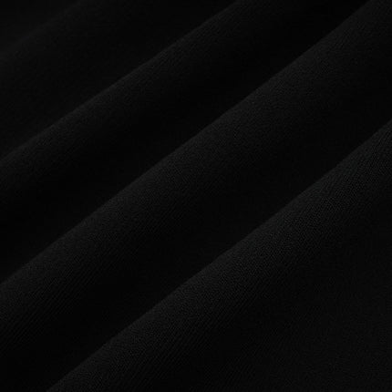 Angèle black offshoulder knitted mini dress