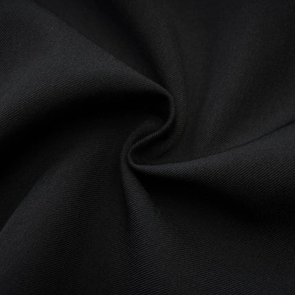 Angelica Black Mini Dress square neck open back sleeveless spaghetti straps pleated skirt 100% Polyester luxury quality elegance charm grace