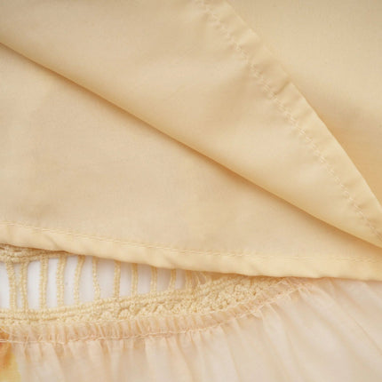 Angelina Yellow Midi Dress Blouse Skirt Set