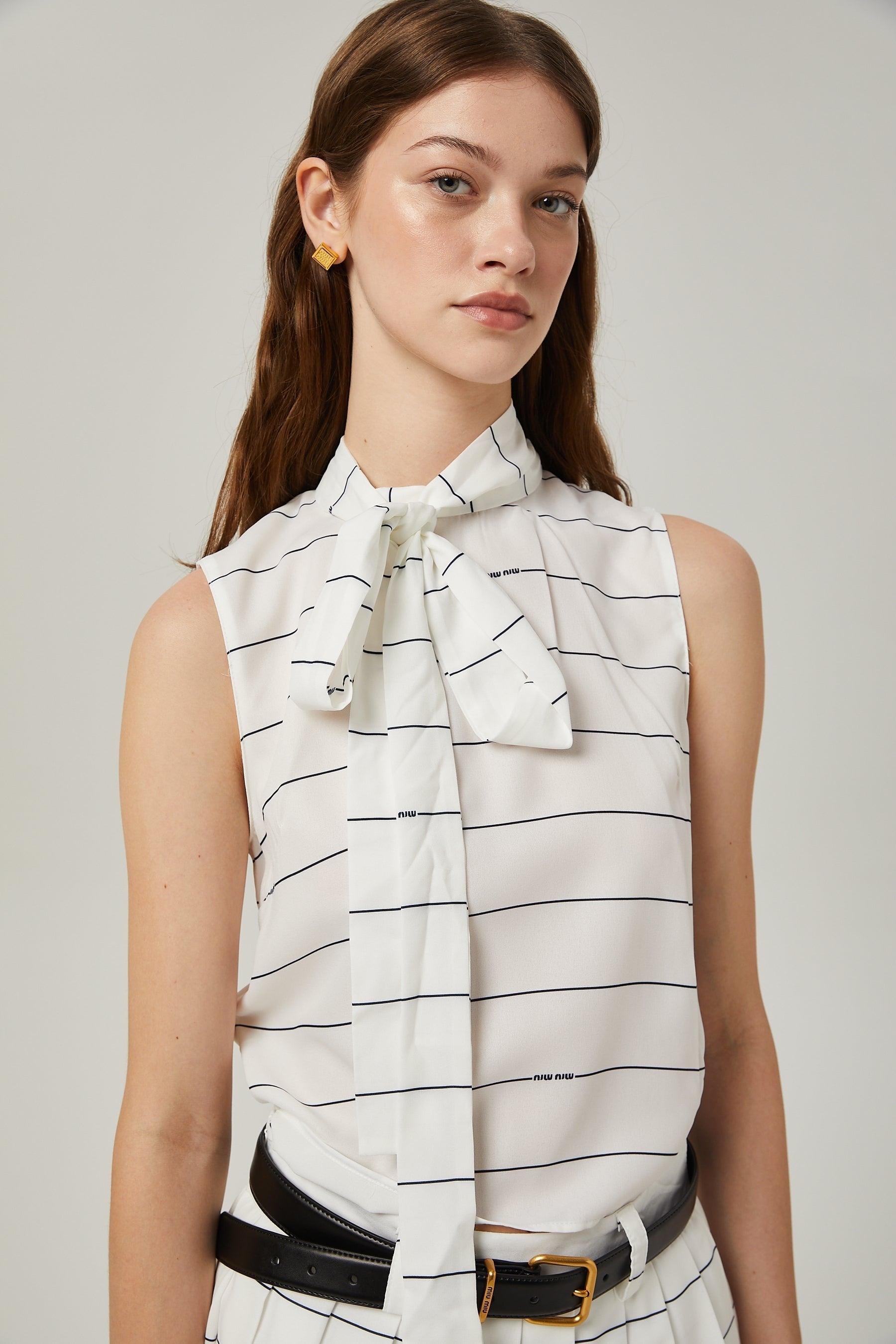 Angélique striped top  skirt matching set