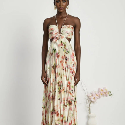 Annalee Yellow Floral Maxi Dress