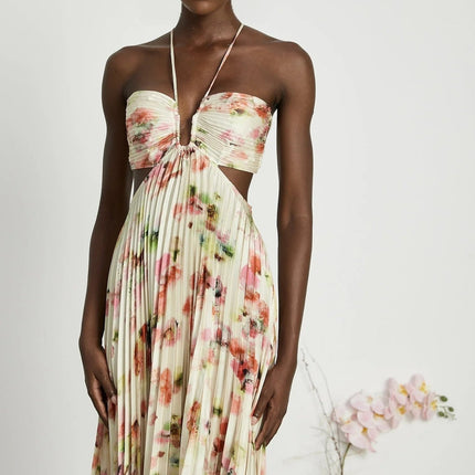 Annalee Yellow Floral Maxi Dress