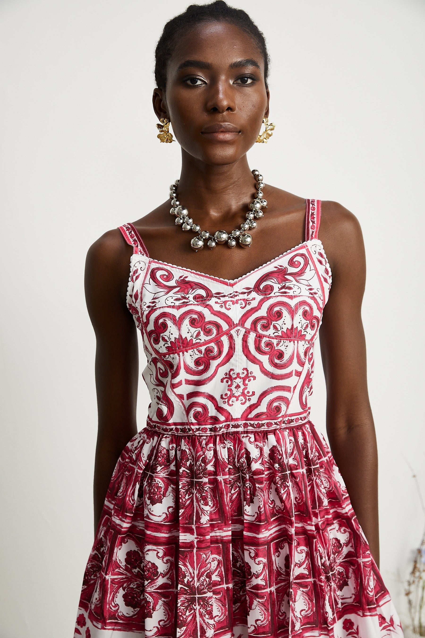 Annika graphicprint sleeveless mini dress