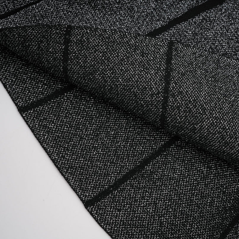 Anouk black glittered flared mini dress