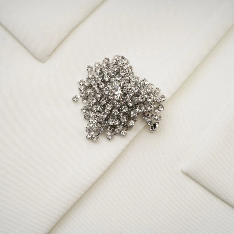 Antonietta White Mini Dress with Front Button Detailing and Long Sleeves