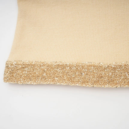 April Yellow Sequin Vest Top
