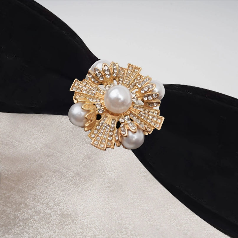 Araminta bowdetail offshoulder mini dress