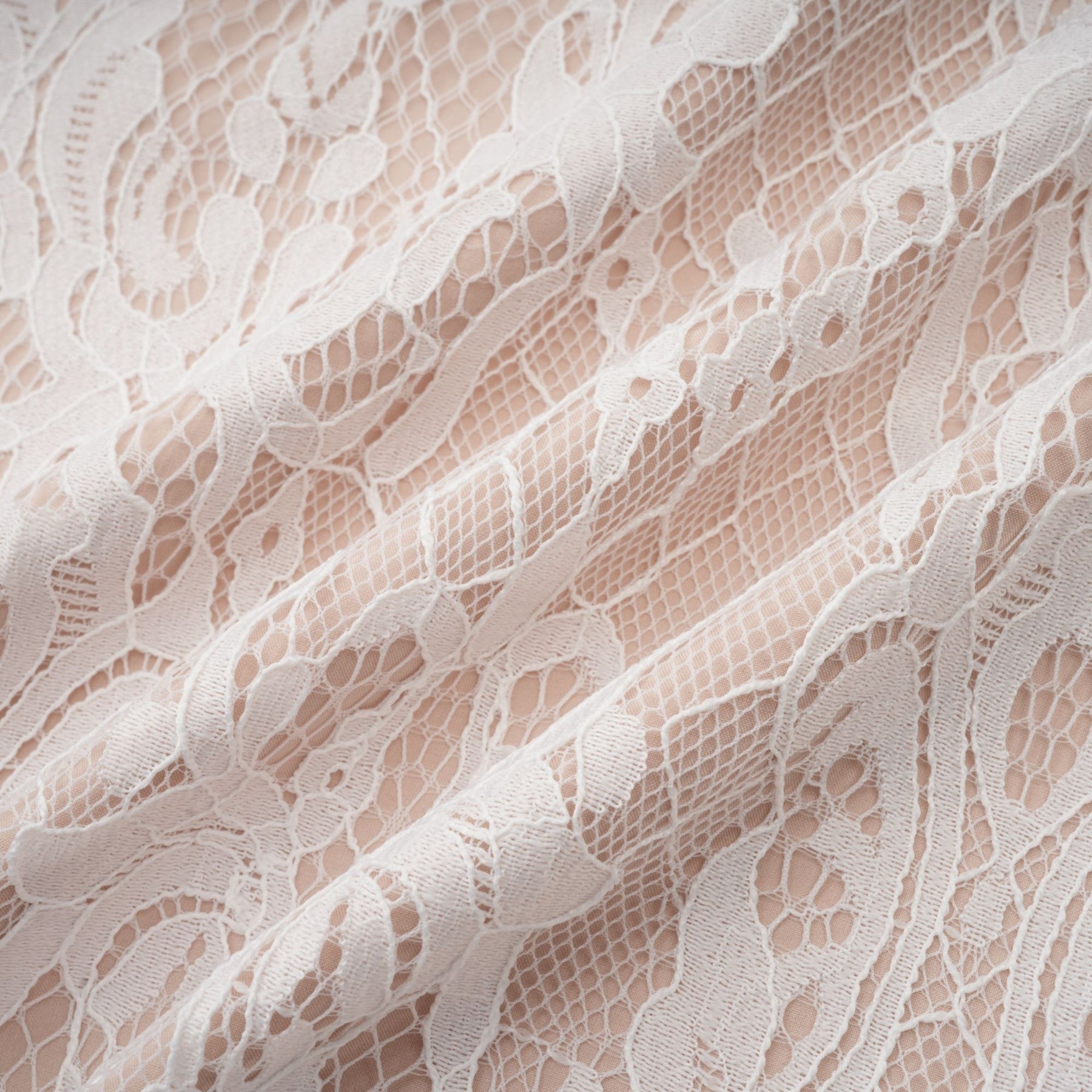 Arantxa white lace pleated maxi dress