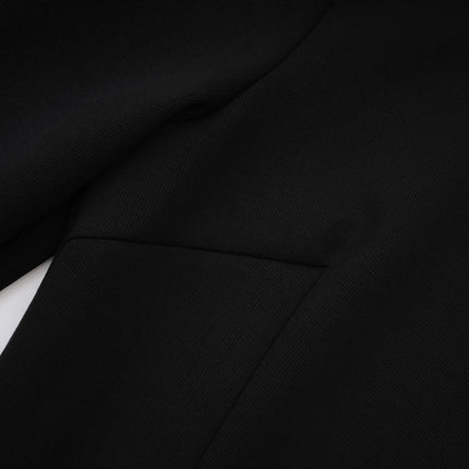 Ariella Black Long Sleeved Dress With Crystal Embellishment