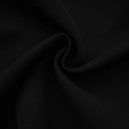 Assuntina Black and White One-Shoulder Mini Dress with Pleated Detailing