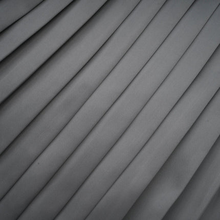 Aubrey Grey Color-Blocked Pleated Skirt 96 Polyester 4 Spandex Elastic Waistband Knee-Length