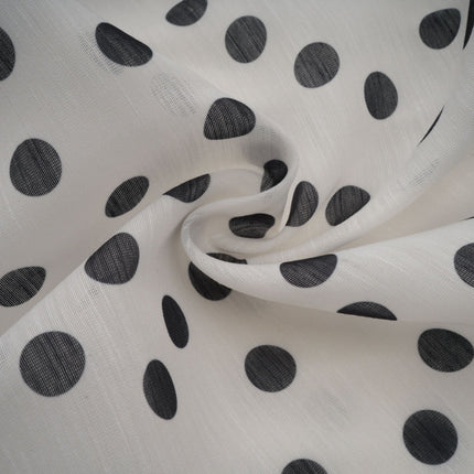Audrey white bowknot polkadot midi dress