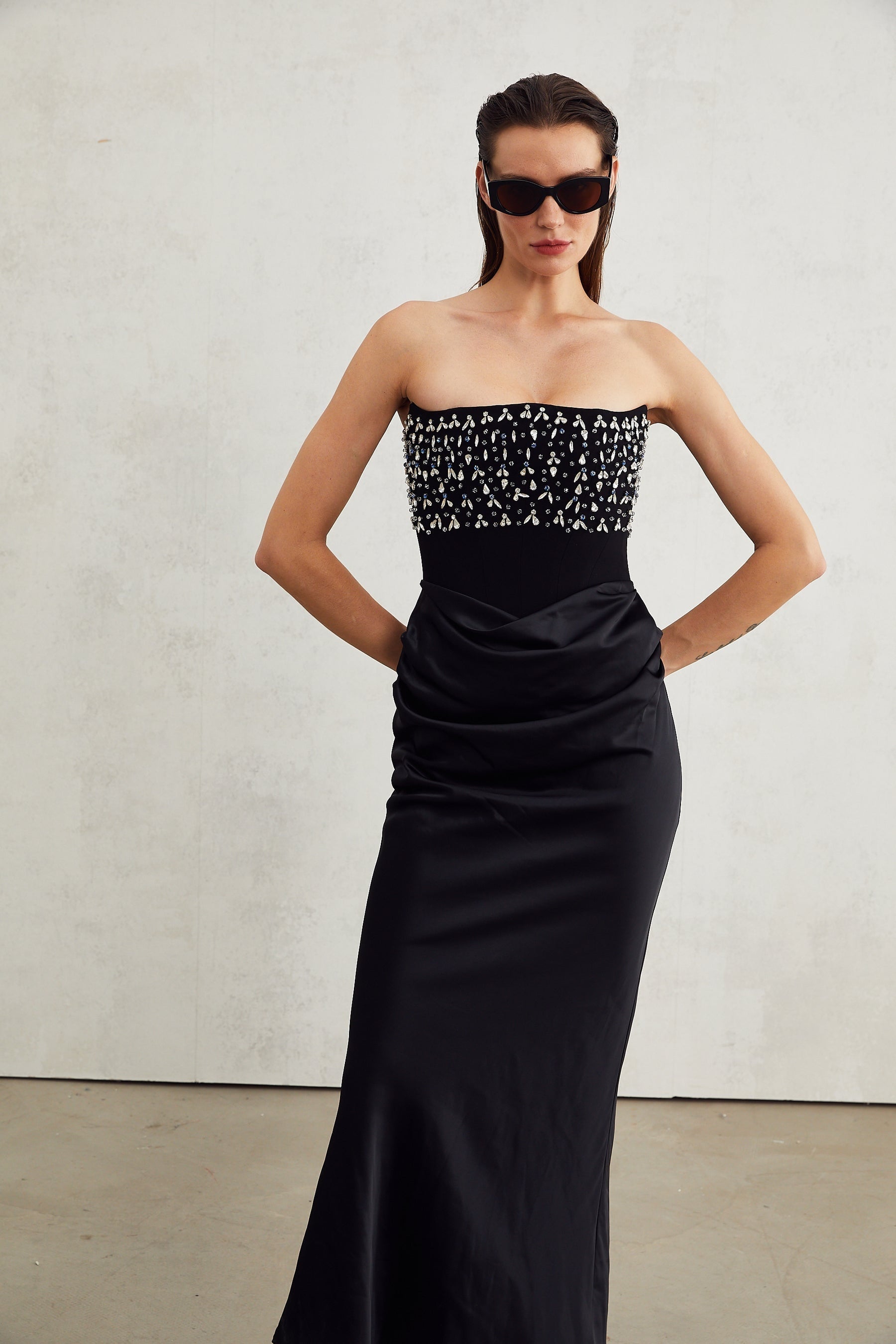 Aurore crystalembellished maxi dress