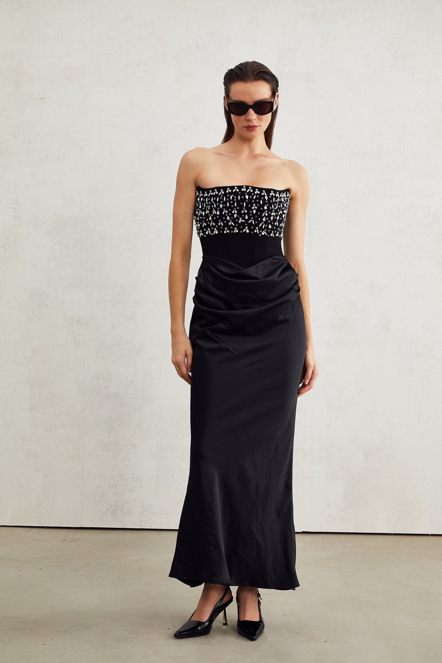 Aurore crystalembellished maxi dress