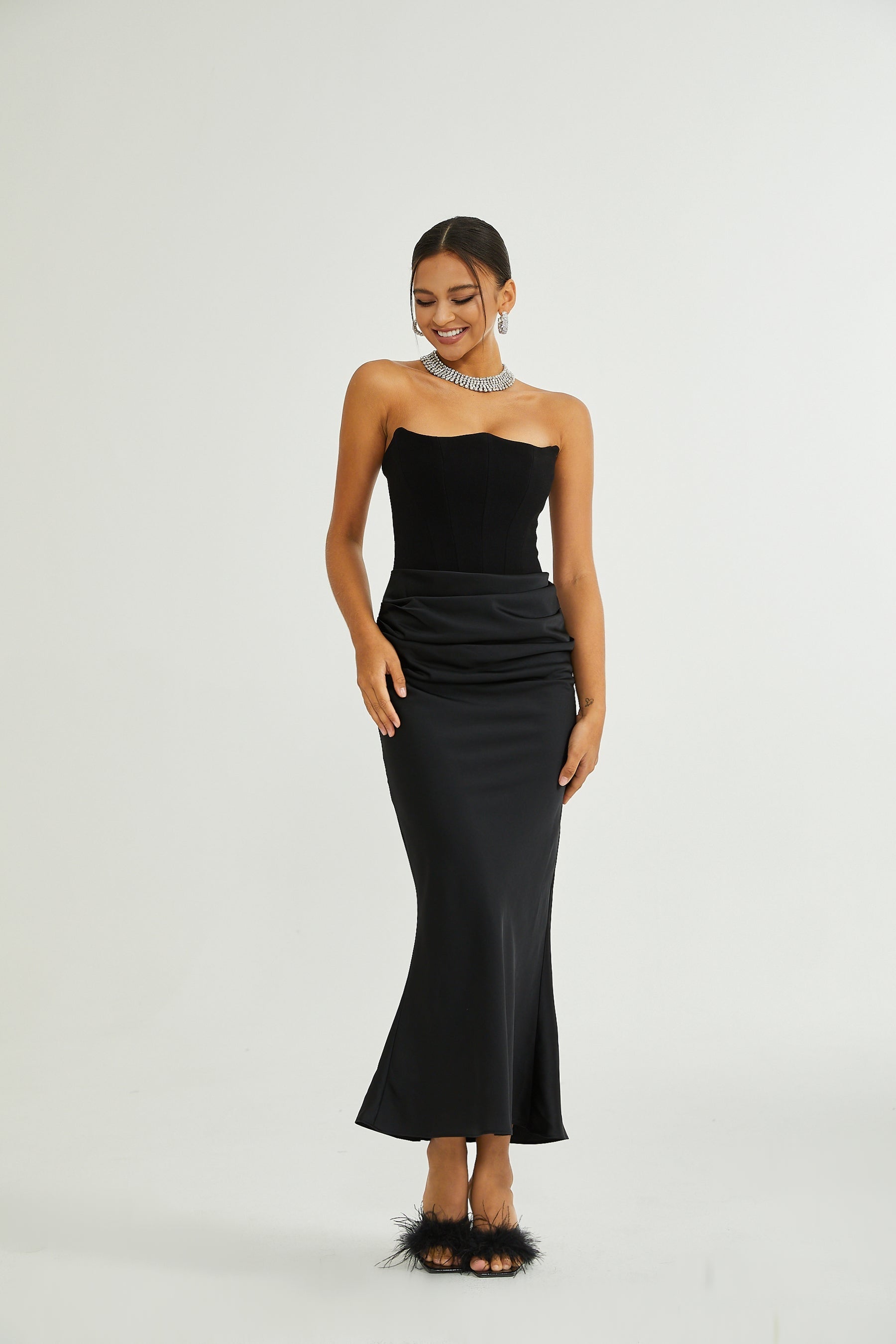 Aurore offshoulder maxi dress